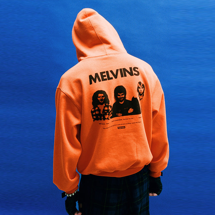 Supreme x Melvins Hooded Sweatshirt 'Orange Black' SUP-SS24-218