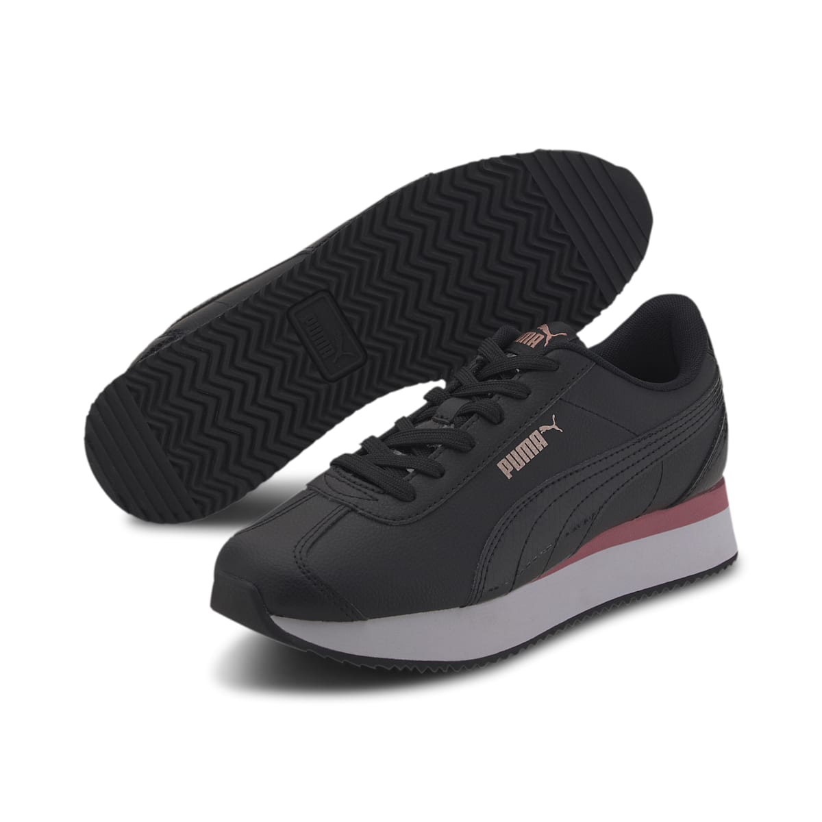 (WMNS) PUMA Turin-0 Stacked 'Snake - Black Violet' 374142-02