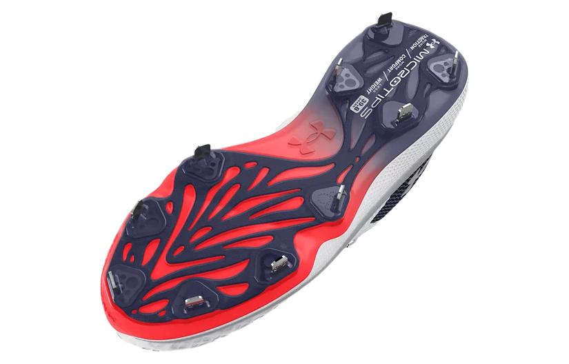 (WMNS) Under Armour UA Glyde 2 MT LE Softball Cleats 'White Black Red' 3026602-100