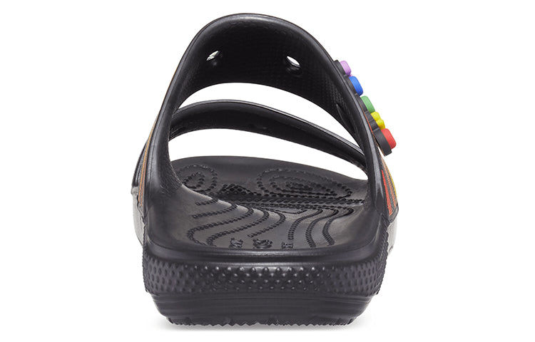 Crocs Classic Wear-Resistant Non-Slip Sports Slippers Unisex Black 207346-0C4