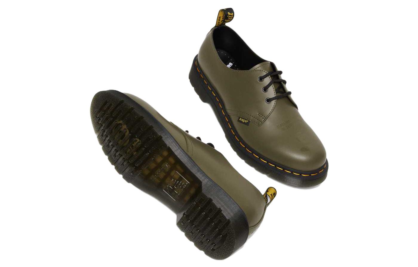 Dr. Martens 1461 AAPE Smooth Leather Oxford 'Olive Green' 27984355