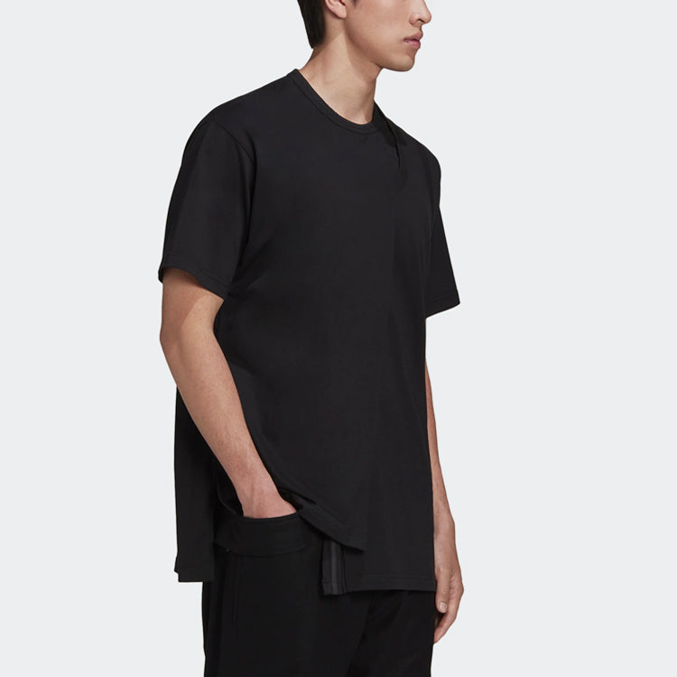 Men's Y-3 Forked Loose Short Sleeve Black GK4349