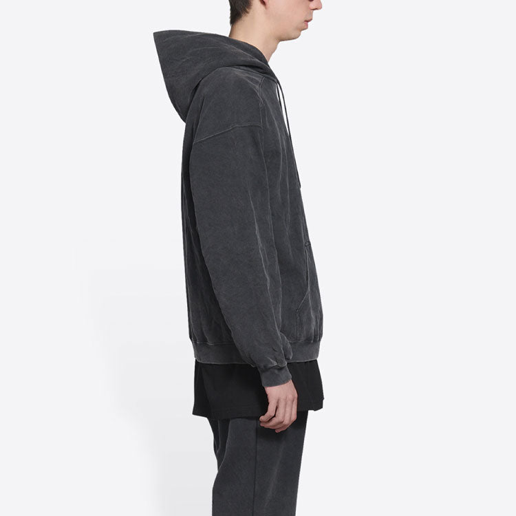 Balenciaga Sporty B Hoodie Medium Fit 'Black' 600583TLVA11070