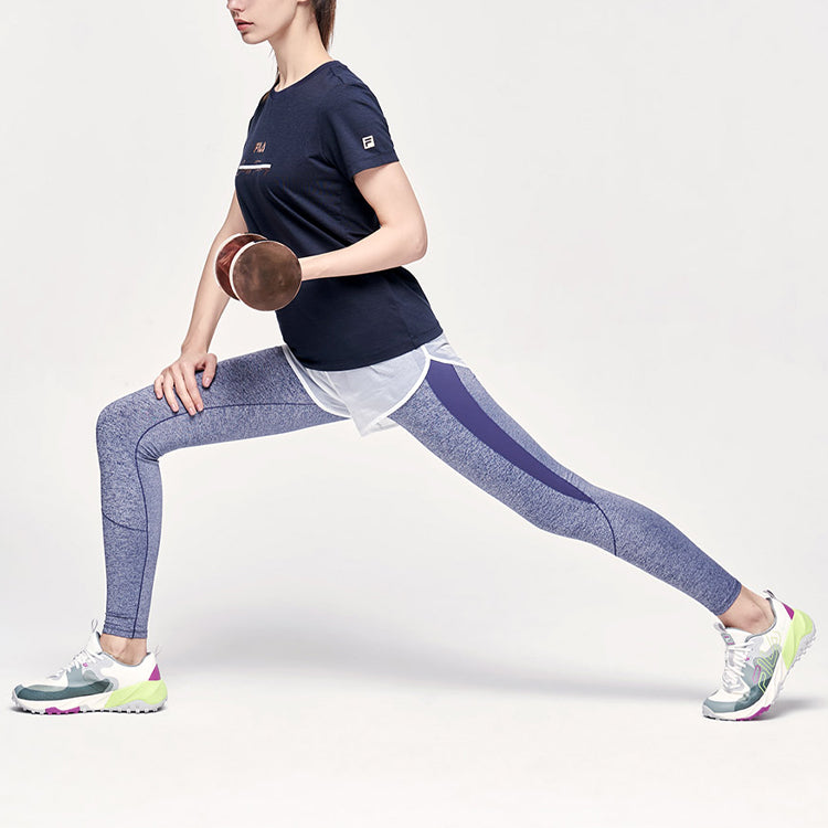 (WMNS) FILA Athletics Printing Blue A11W121104F-NV