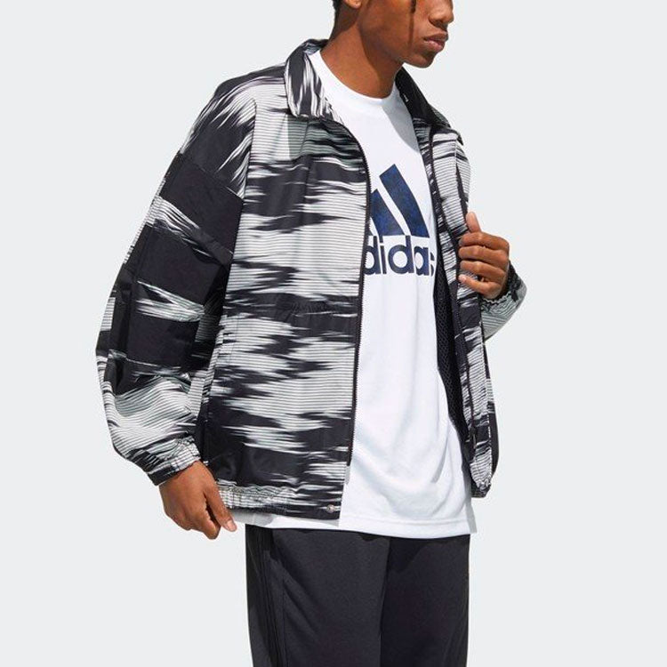 adidas Casual Sports Stand Collar Jacket Colorblock FM5452
