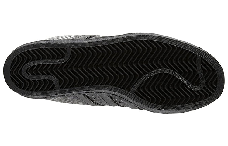 (WMNS) adidas originals Superstar Up Non-slip Wear-Resistant High-Heeled Sneakers Black S76404