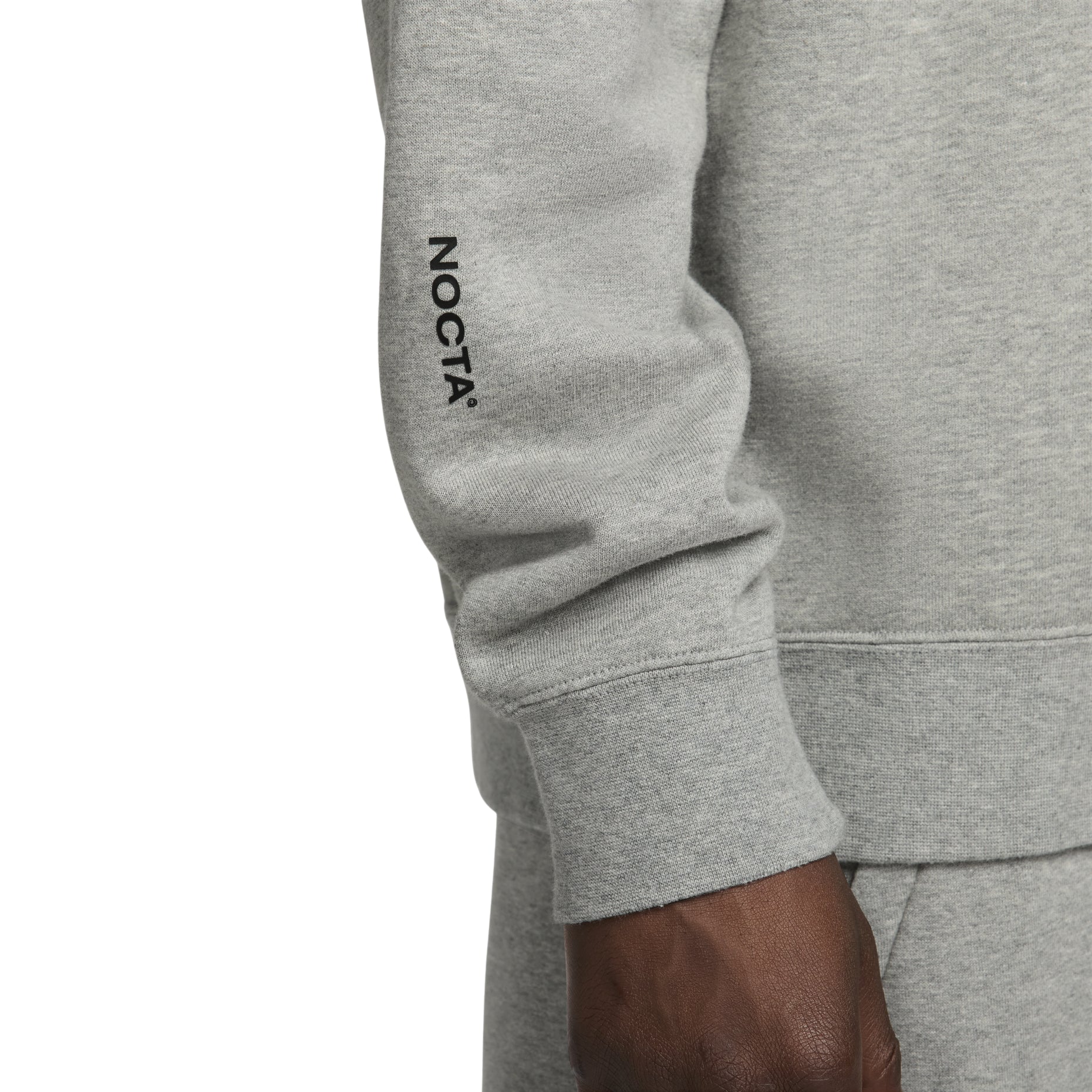 Nike x NOCTA Fleece CS Crewneck Sweatshirt 'Grey' FN8160-063