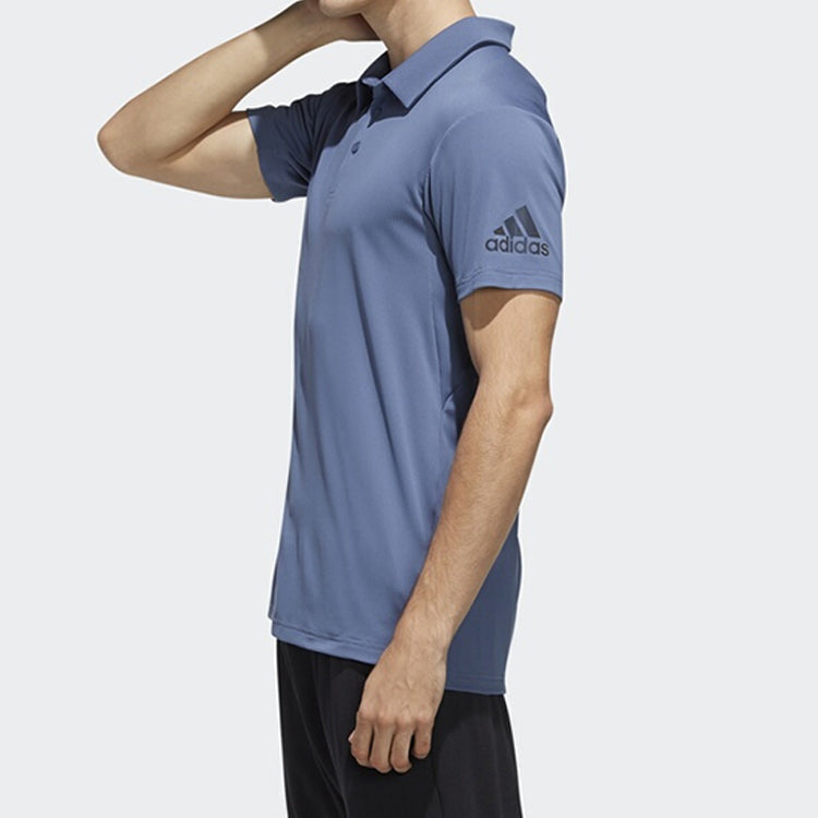 adidas Sports Tennis Short Sleeve Polo Shirt Blue Gray DY7503