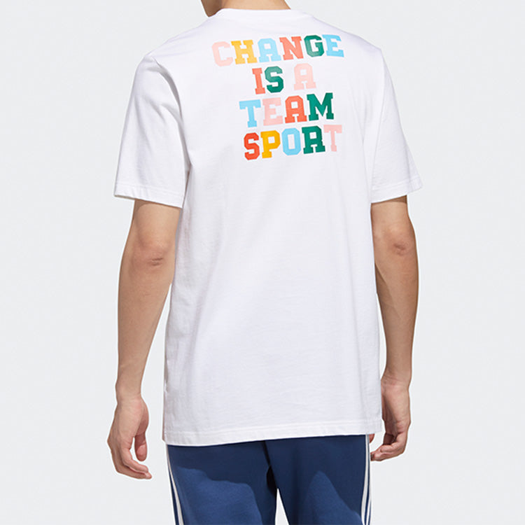 adidas originals Athleisure Casual Sports Short Sleeve White GP4306