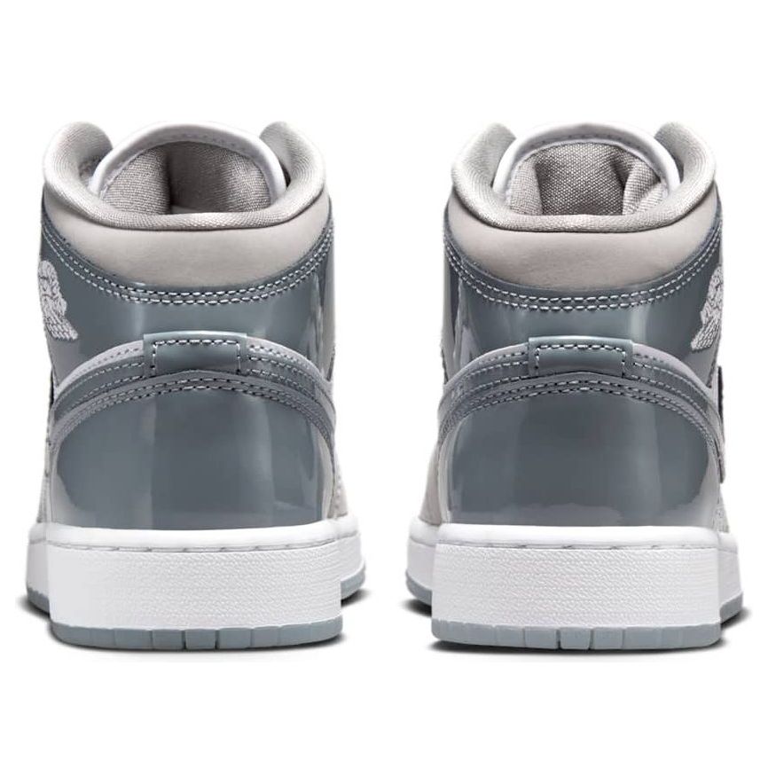 (GS) Air Jordan 1 Mid 'White Medium Cool Grey' HF3193-100