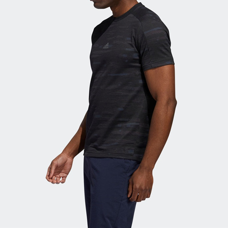 Men's adidas Jaq Printing Short Sleeve Black T-Shirt FT2777