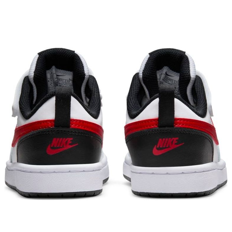 (PS) Nike Court Borough Low 2 'White Black Red' BQ5451-110