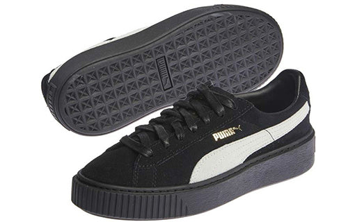 (WMNS) PUMA Suede Platform Core 'Black White' 362223-05