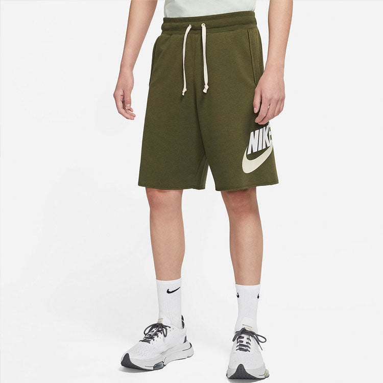 Nike As Nike Sportswear Spe Ft Alumni Short Logo 'Olive Green' DM6818-326