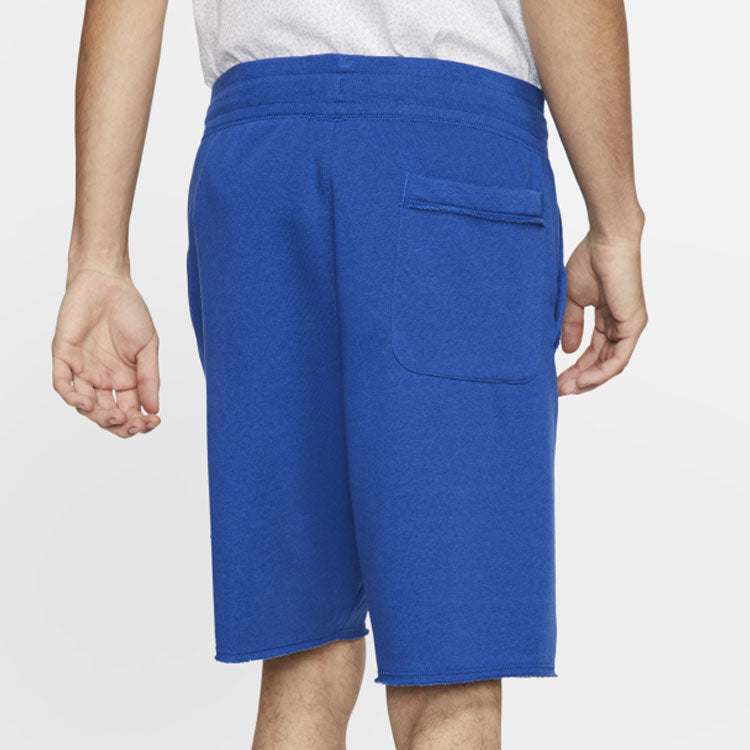 Men's Nike Swoosh Logo Loose Breathable Running Sports Shorts Blue AR2376-439