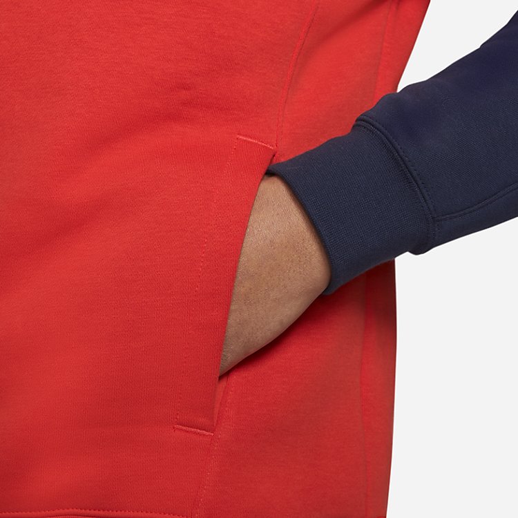 Nike Club Pullover Basketball Hoodie 'Red' DM7952-673