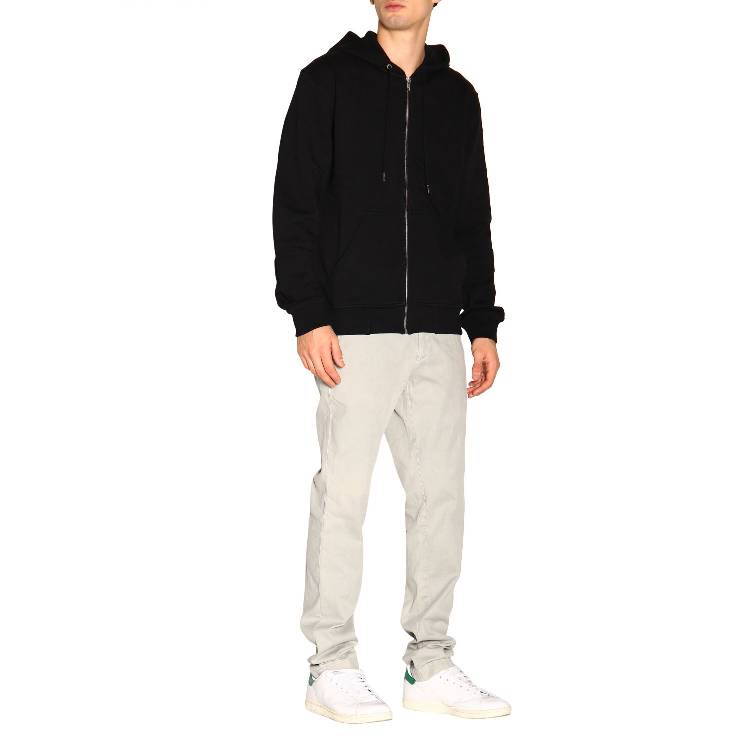 Men's KENZO Back Embroidered Zipper Black F965BL7214XA-99