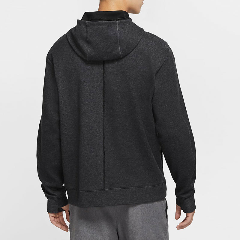 Nike Yoga Full Cardigan Training Hooded Jacket Men's Black CU6261-010