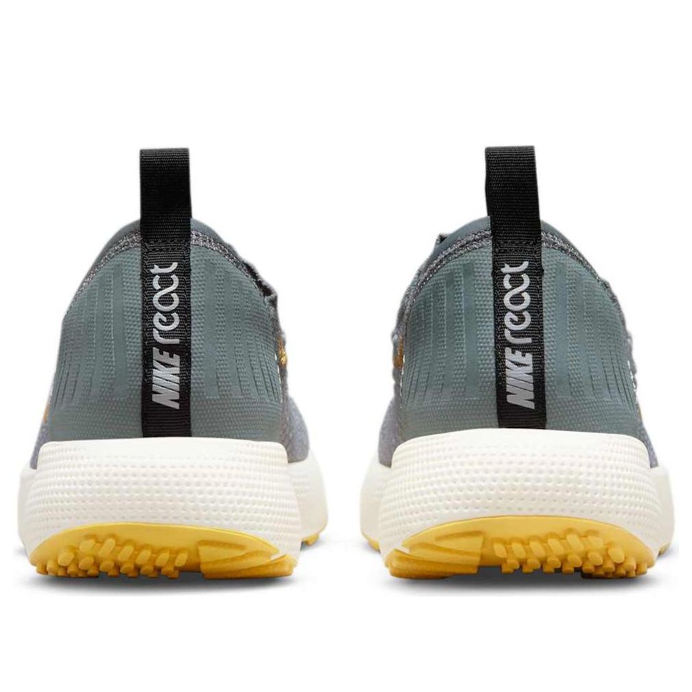 (WMNS) Nike React Escape Run Flyknit 'Cool Grey Metallic Gold Coin' DC4269-003