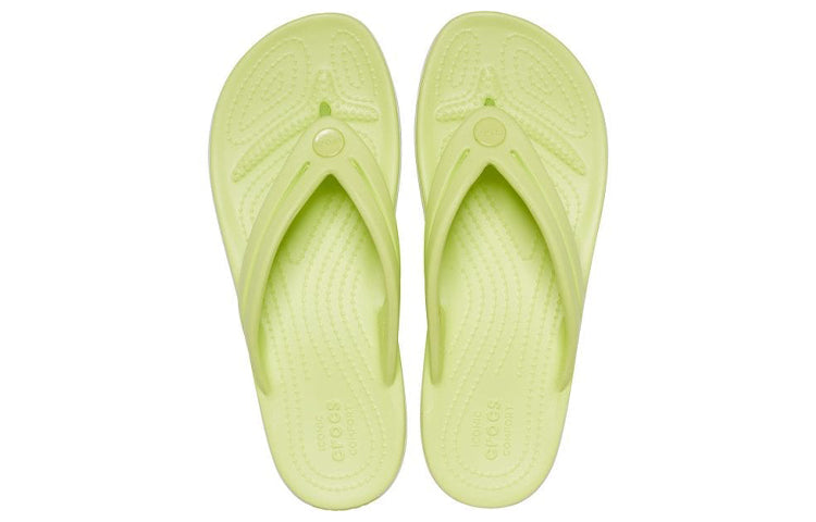 (WMNS) Crocs Crocband Flip 'Light Green' 206100-3U4