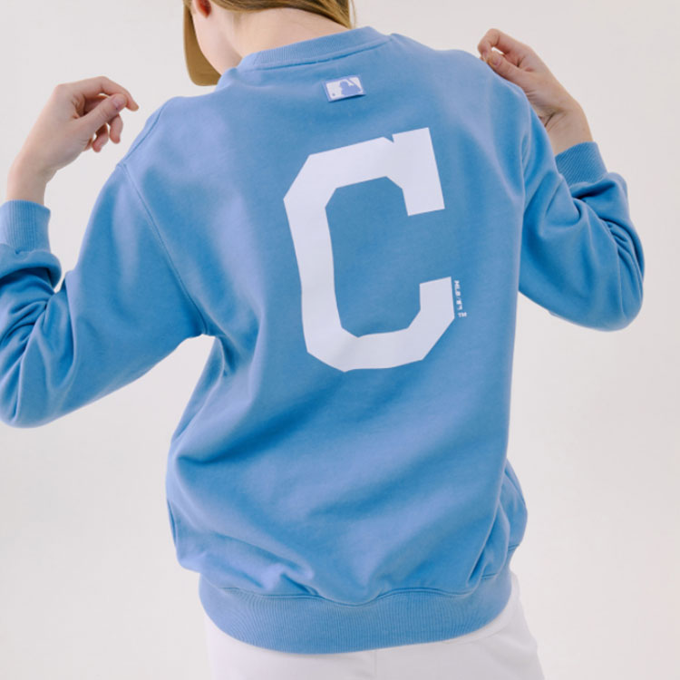 MLB x Disney Mickey Crossover Athleisure Casual Sports Long Sleeves Unisex Blue 31MTK1011-45S