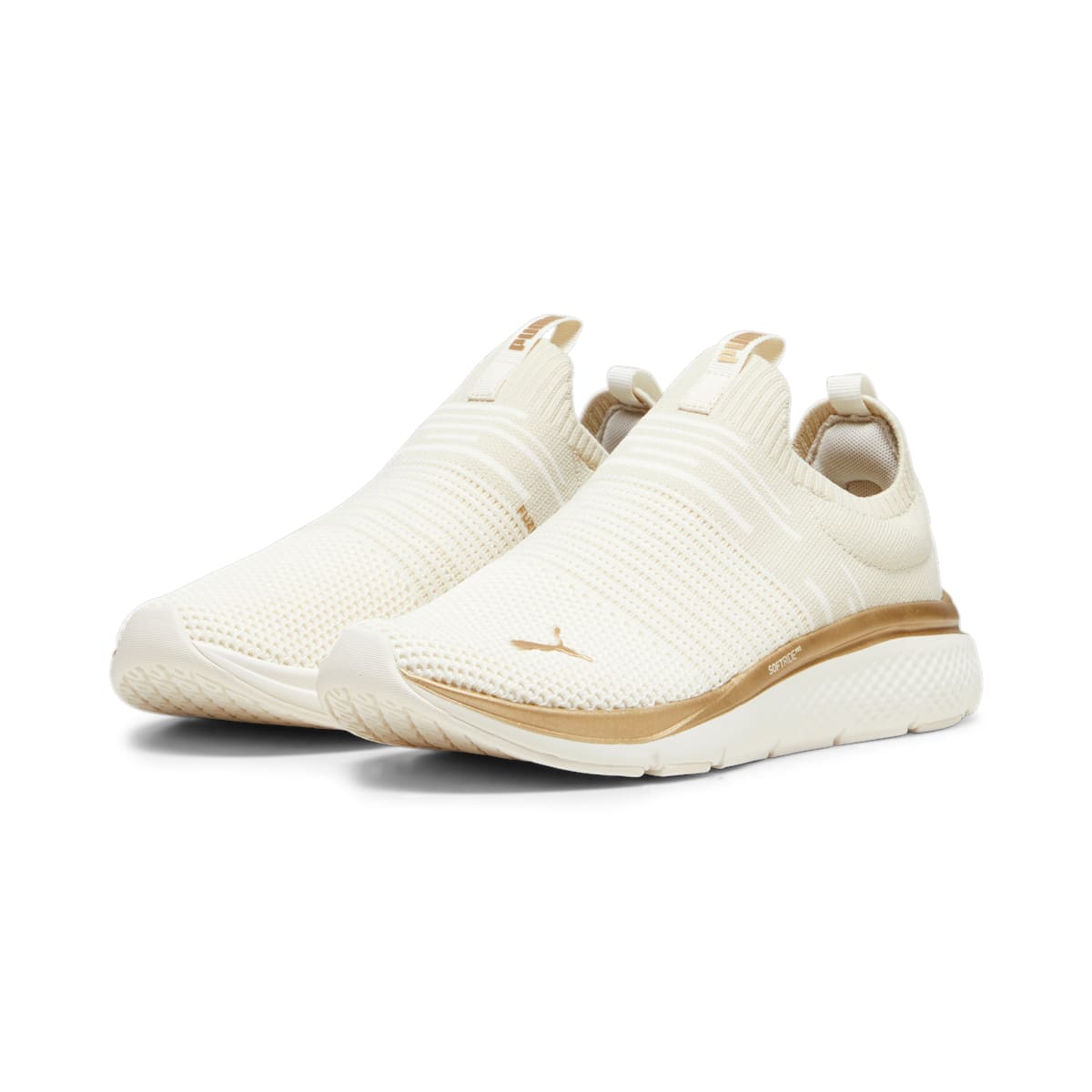 (WMNS) PUMA Softride Pro Echo Slip Metal Running Shoes 'White Gold' 378782-02