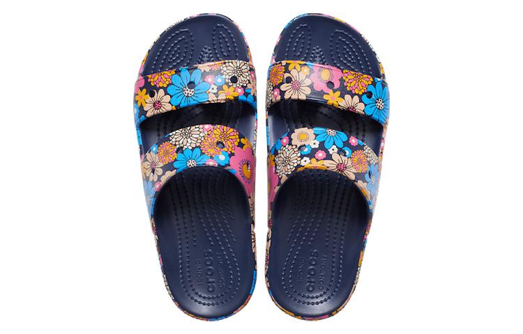 Crocs Classic Crocs Retro Floral Sandals 'Blue Multi' 208975-4HQ