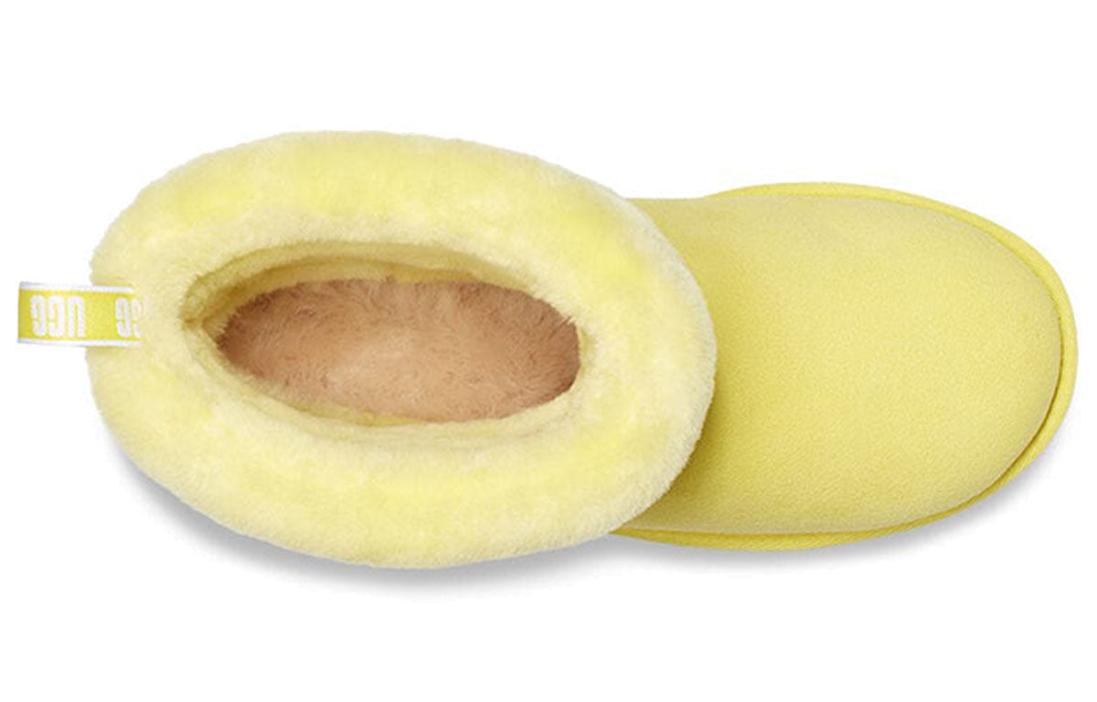 (WMNS) UGG Classic Mini Fluff Quilted Boot 'Yellow' 1098533-MRT