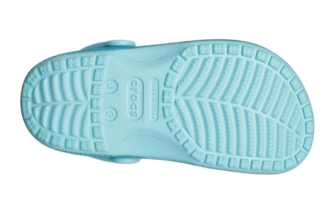 (GS) Crocs Classic Glitter Clog 'Blue Teal' 206993-4SS