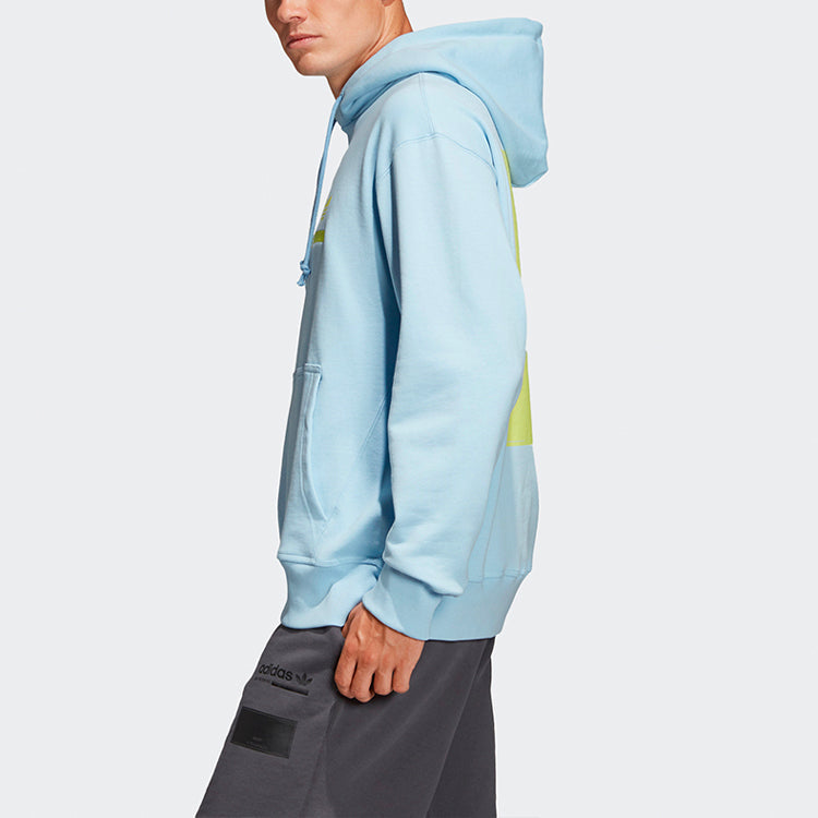 adidas originals Kaval Series Printing Logo Casual Sports Pullover Blue DV1941