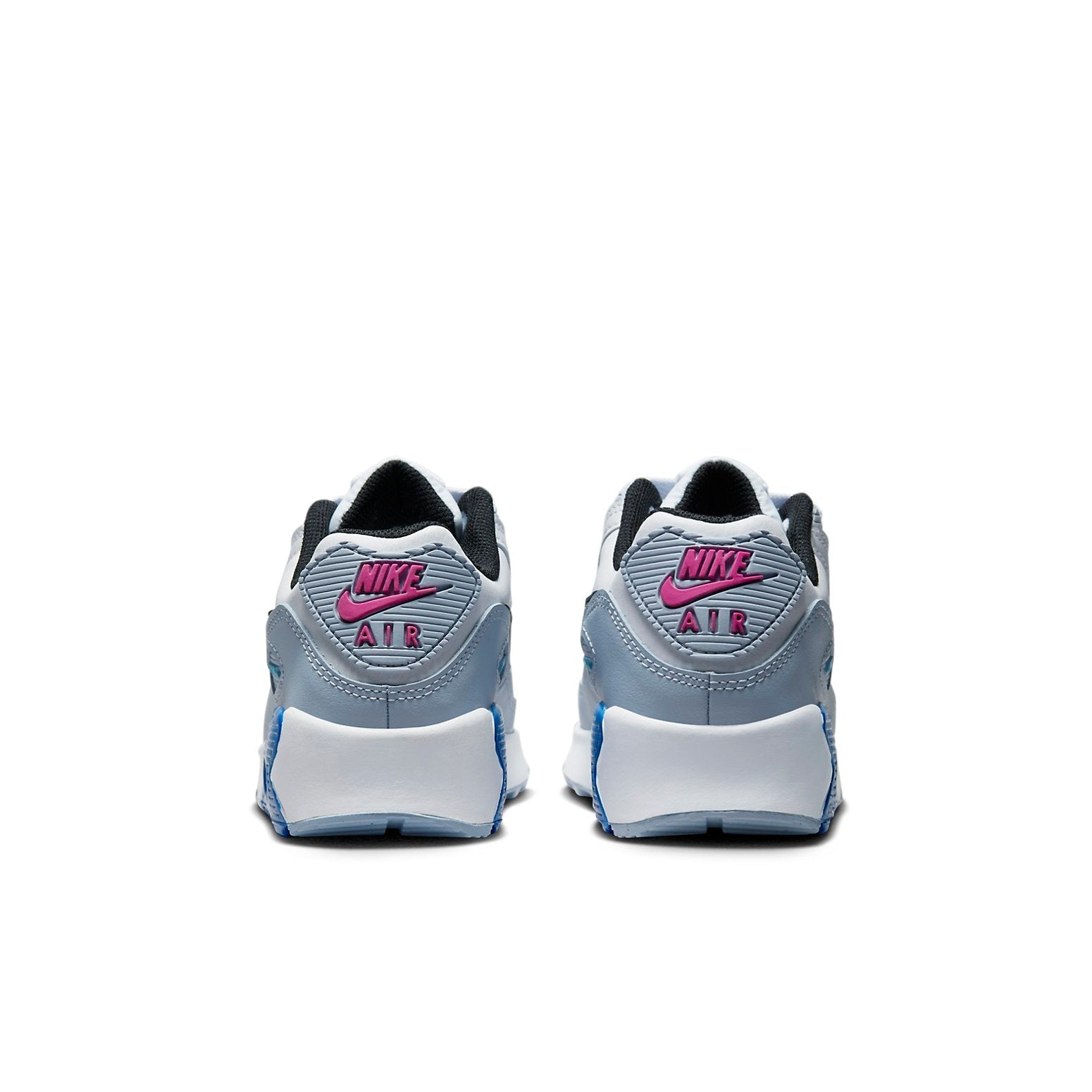 (GS) Nike Air Max 90 Leather 'White Blue Whisper' DV3607-101