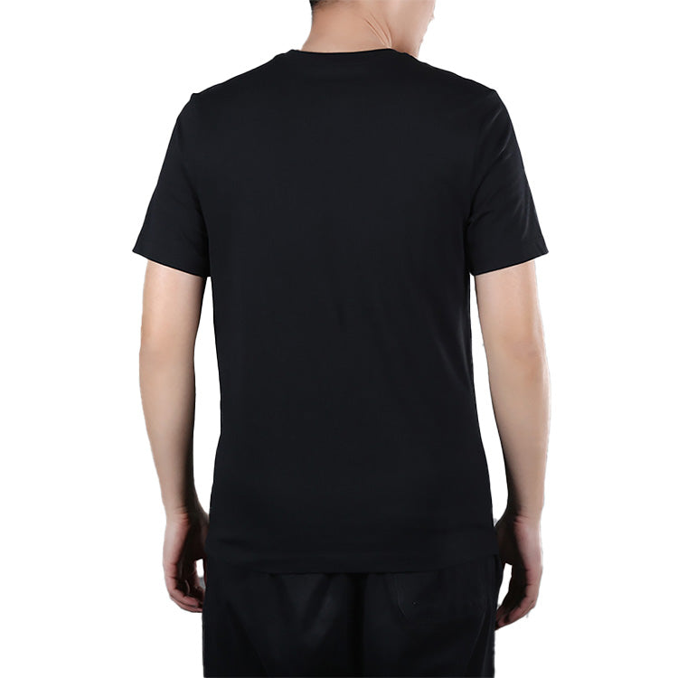 Air Jordan ORDAN STICKER SS CREW Athleisure Casual Sports Short Sleeve Black CJ6247-010