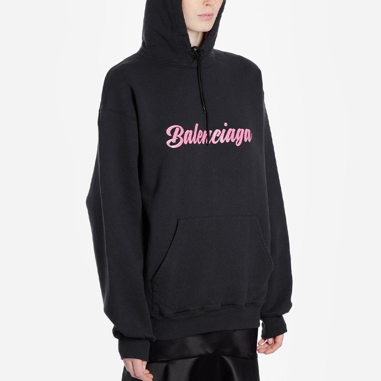 Balenciaga Pink Cursive Logo Black 583222TFV608465
