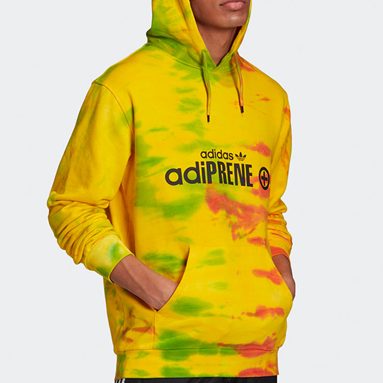 adidas originals logo Printing Tie Dye Yellow GD6002