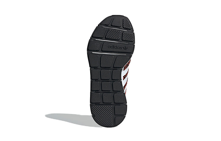 (GS) adidas originals Swift Run J 'Black White Red' EF5939
