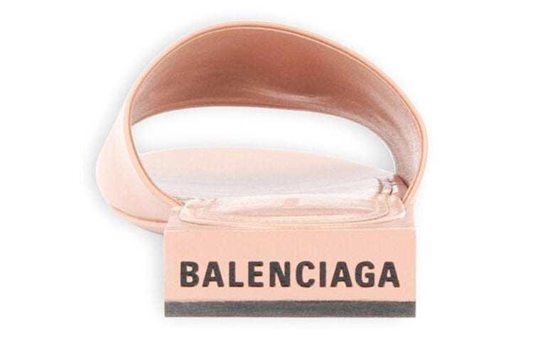 (WMNS) Balenciaga Box Mule Sandals 'Beige' 653796WA8FF9790