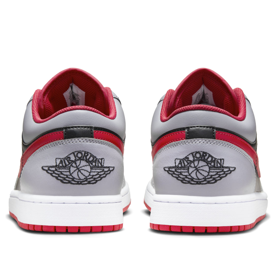 Air Jordan 1 Low 'Black Light Smoke Grey Gym Red' 553558-060