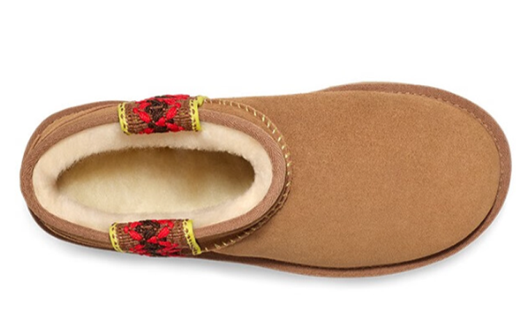 (WMNS) UGG Classic Ultra Mini Braid Plat 'Chestnut' 1138491-CHE