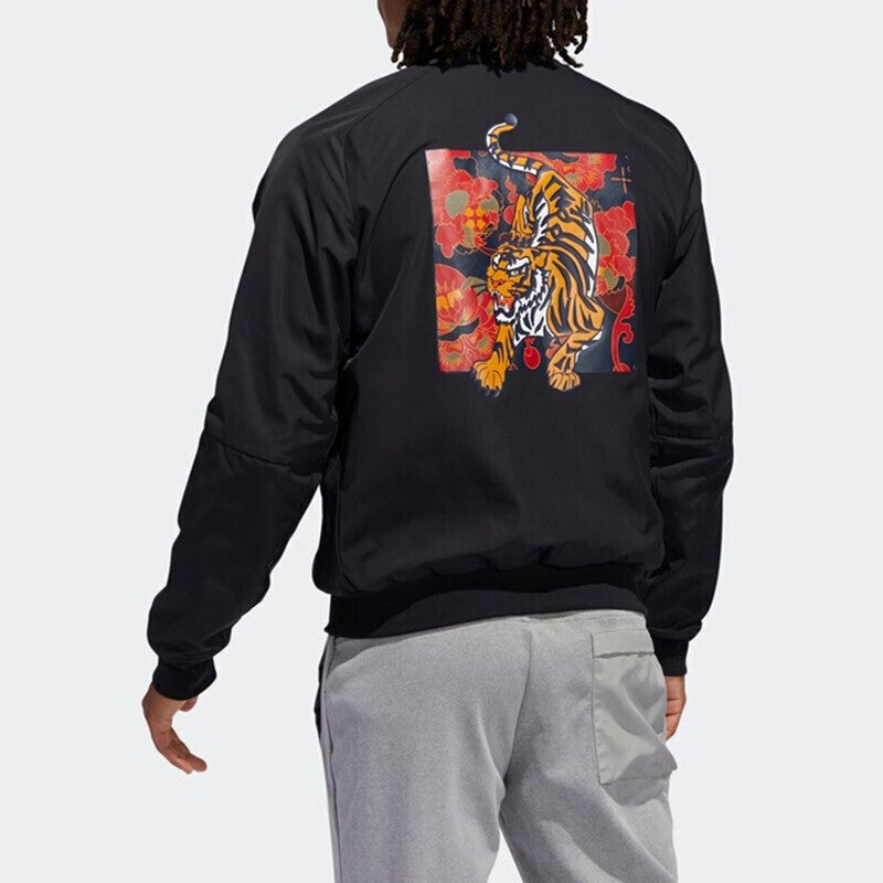 adidas Mic Jkt Bomb Series Pattern Jacket Black GG0777