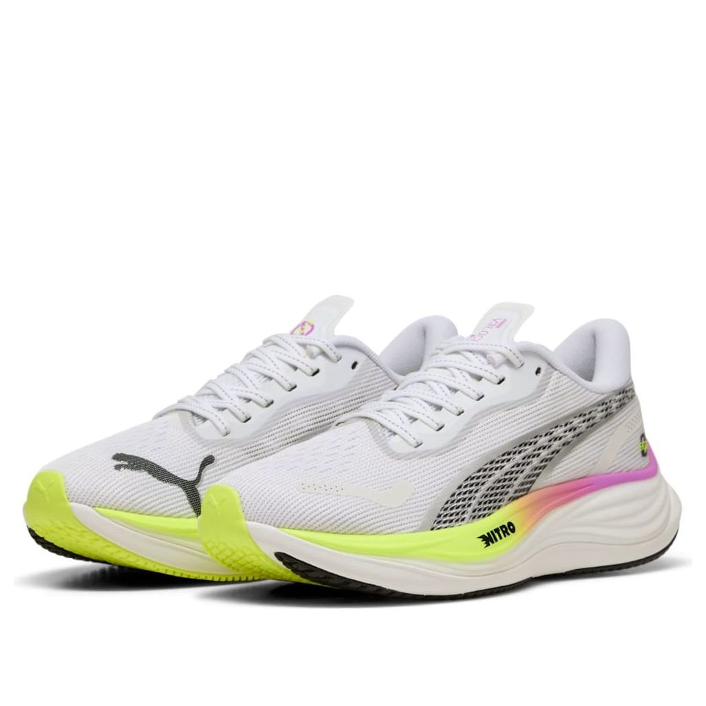 (WMNS) PUMA Velocity Nitro 3 Ekiden Glow 'White Pure Magenta Yellow' 311903-01