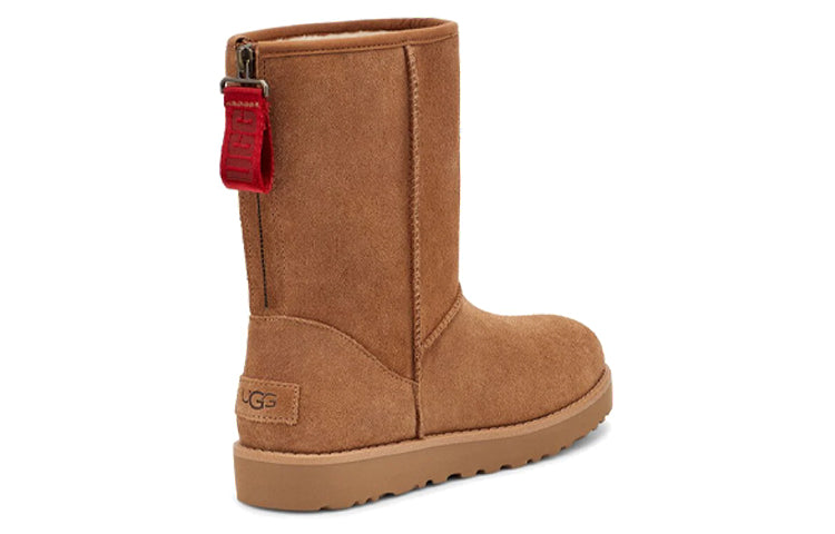 (WMNS) UGG W Classic Short Logo Zip 1122672-CHE