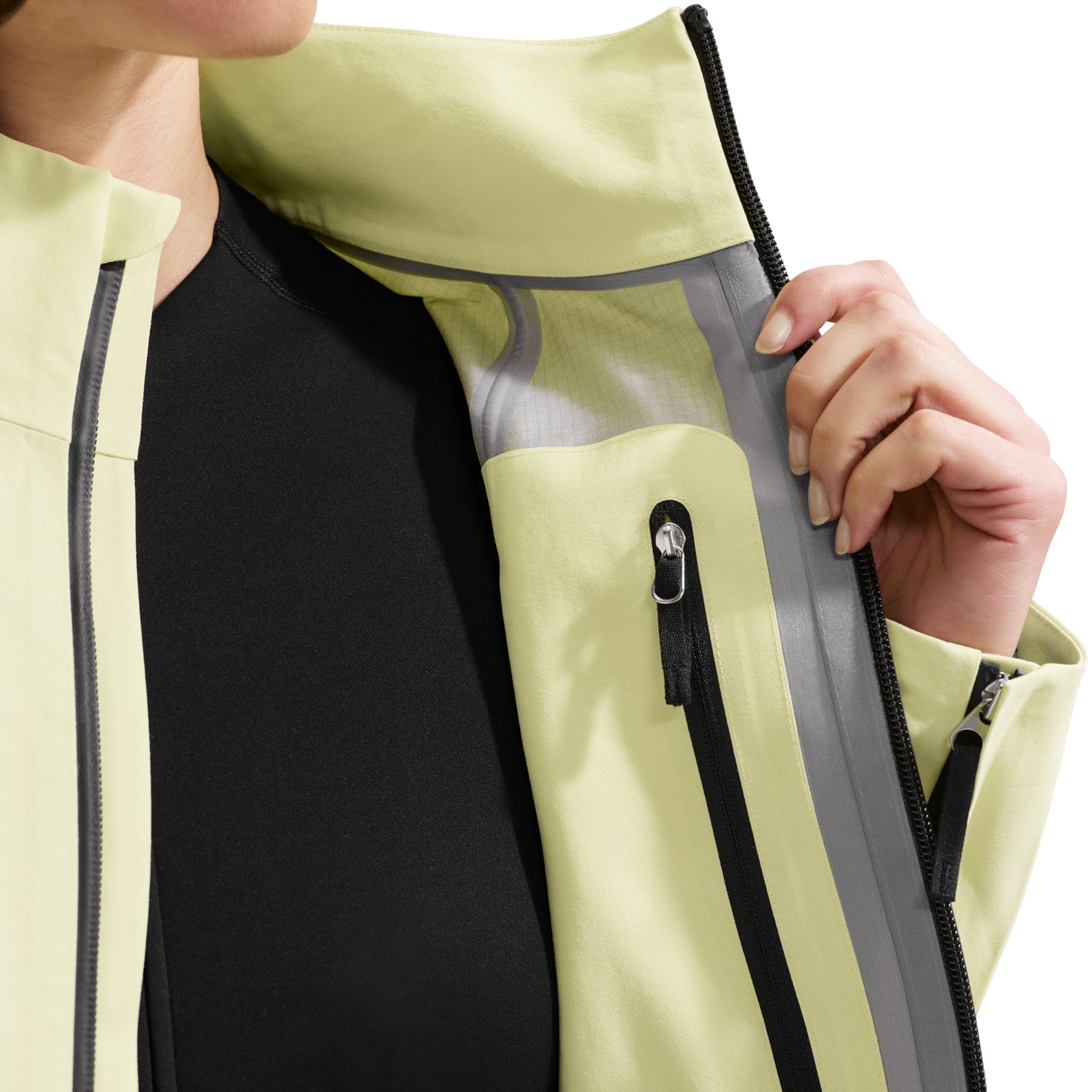(WMNS) Nike x Jacquemus GORE-TEX Jacket 'Citron Tint Black' HQ6177-868