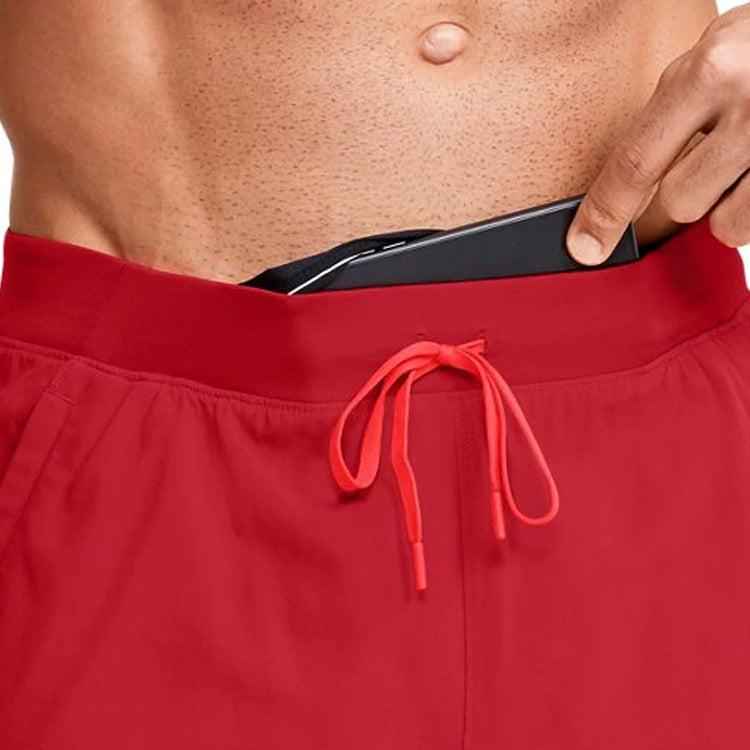 Under Armour SpeedPocket 7inch Running Shorts 'Red' 1351189-608