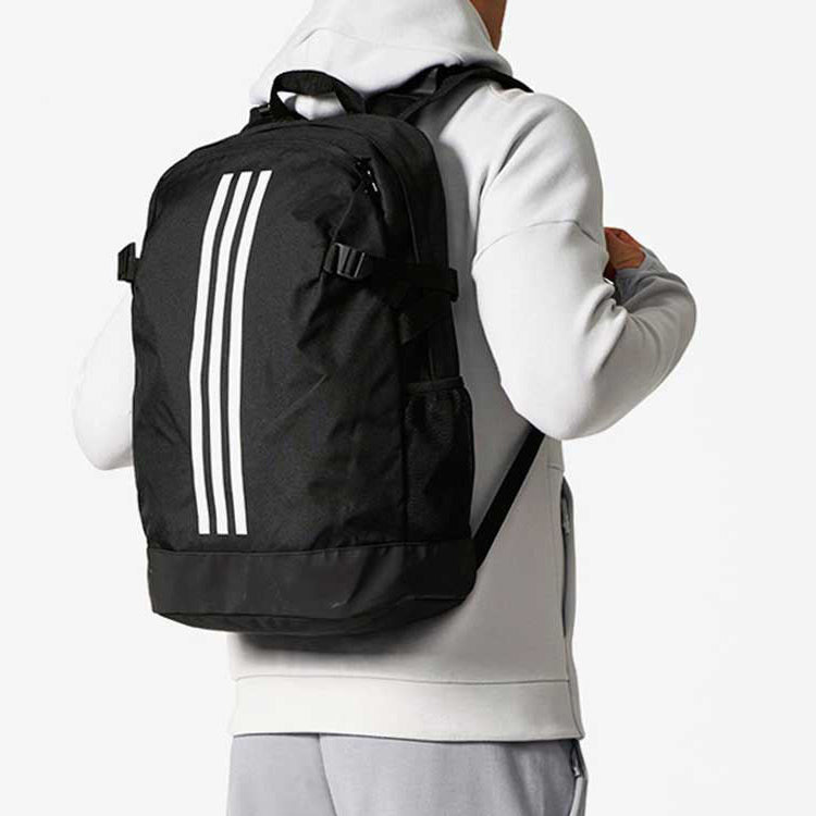 adidas 3-Stripes Power Backpack Medium 'Black White' BR5864