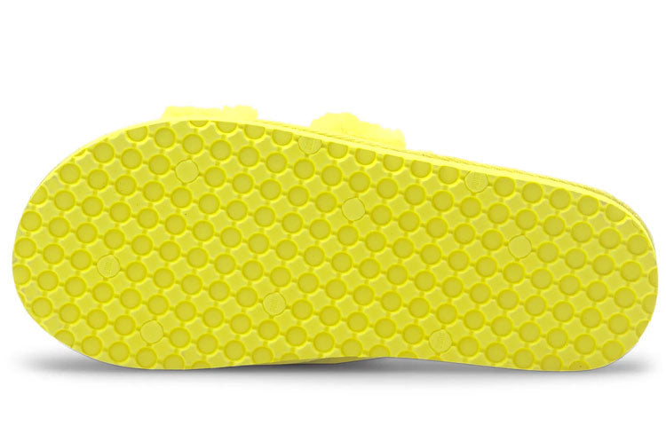 (WMNS) PUMA Fluff Slides 'Fluo Yellow' 384937-04