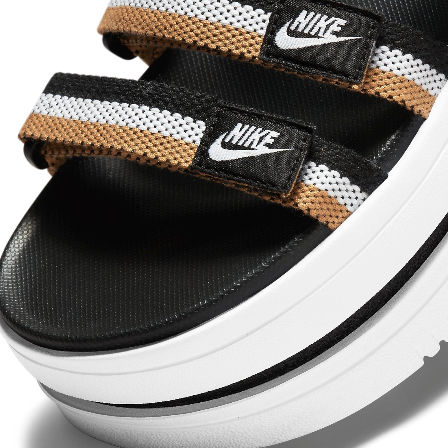 (WMNS) Nike Icon Classic Sandal 'Black Metallic Gold' DH0224-002