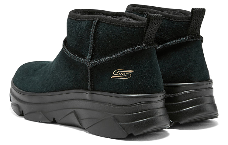 (WMNS) Skechers Bobs Boots 'Black' 117312-BBK