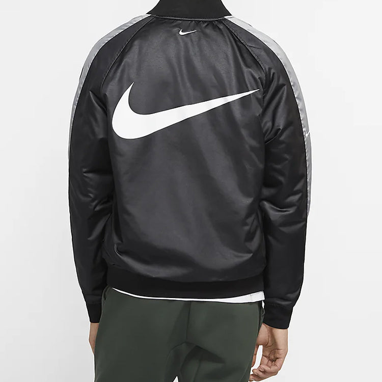 Nike Reversible Woven Jacket Black Gray 'Black Grey' CJ4876-010