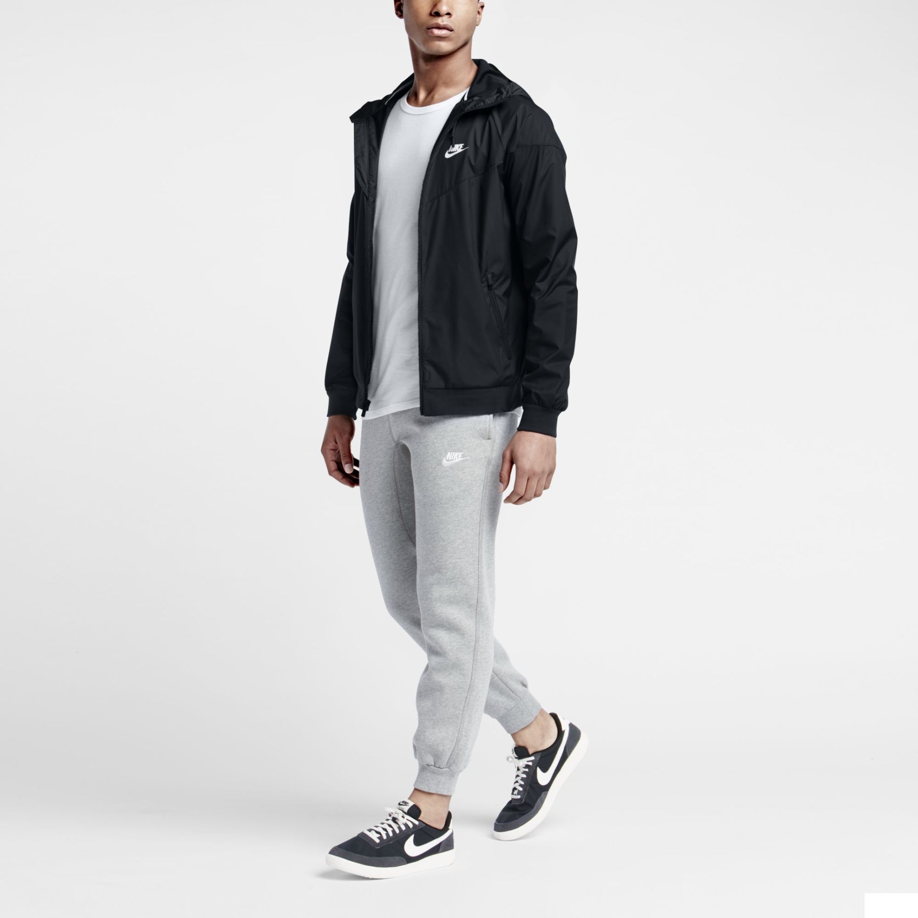 Men's Nike Windrunner Hooded Woven Windbreaker Sports Jacket 727325-010
