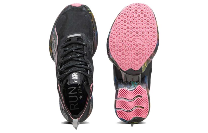 (WMNS) PUMA Fast-R Nitro Elite 'Black Pink Multicolor' 378466-01